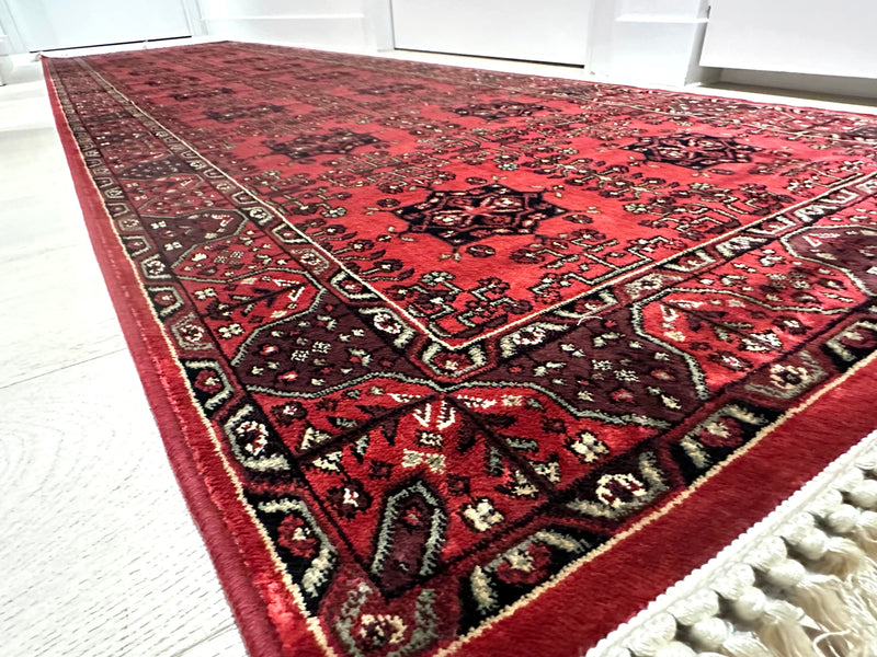 Hereke Tribal Red Silk Road Runner Rug, Rugs Online Rugs Sydney Australia, www.rugsonlinerugs.com.au