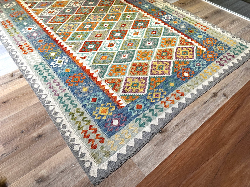 Kilim Chobi Handmade Multi Wool Rug (STK550-2094) 293X203CM