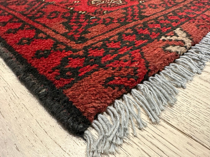 Bokhara Afghan Akhche Tribal Wool  Rug (STK550-1518) 60X49CM