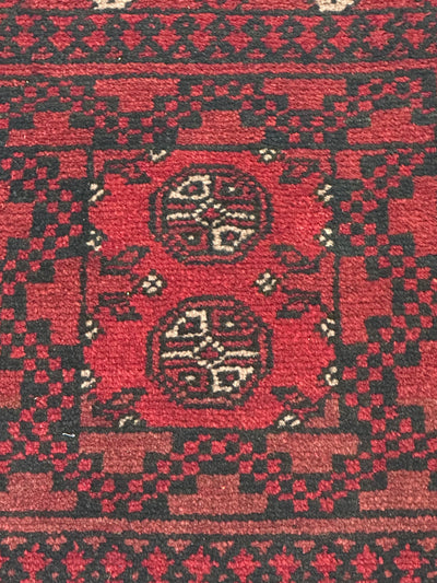 Bokhara Afghan Akhche Tribal Wool  Rug (STK550-1518) 60X49CM