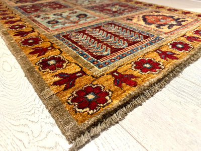 Chobi Handmade Vegi Dye Wool Rug (550-1941) 126x82cm