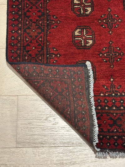 Bokhara Afghan Akhche Tribal Wool Runner Rug (STK550-2123) 294X80cm