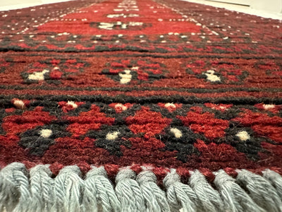 Bokhara Afghan Akhche Tribal Wool Runner Rug (STK550-2044) 196X64cm