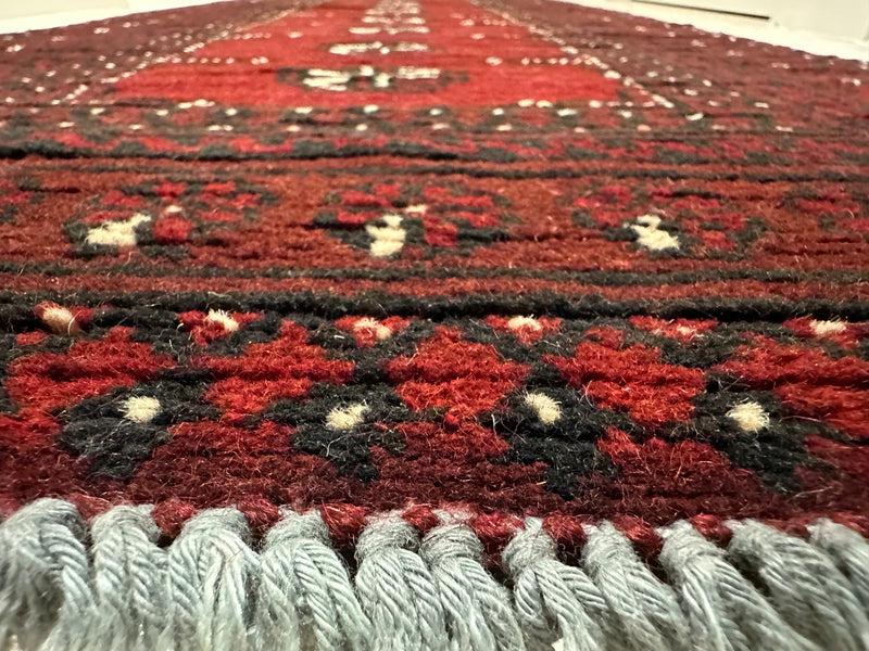 Bokhara Afghan Akhche Tribal Wool Runner Rug (STK550-2044) 196X64cm