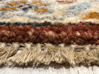 Chobi Vegi Dye Handmade Wool Rug (550-1854) 99X54CM