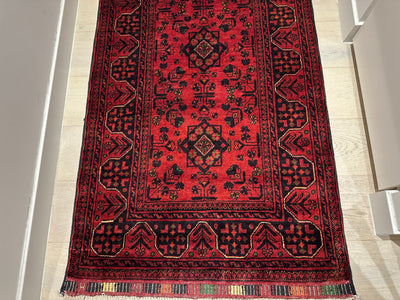 Kamyab Afghan Fine Handmade Tribal Wool Runner Rug (550-2036) 293X80cm