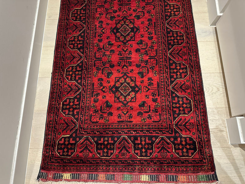 Kamyab Afghan Fine Handmade Tribal Wool Runner Rug (550-2036) 293X80cm