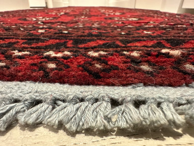 Bokhara Afghan Akhche Tribal Wool Runner Rug (STK550-2120) 292x83cm