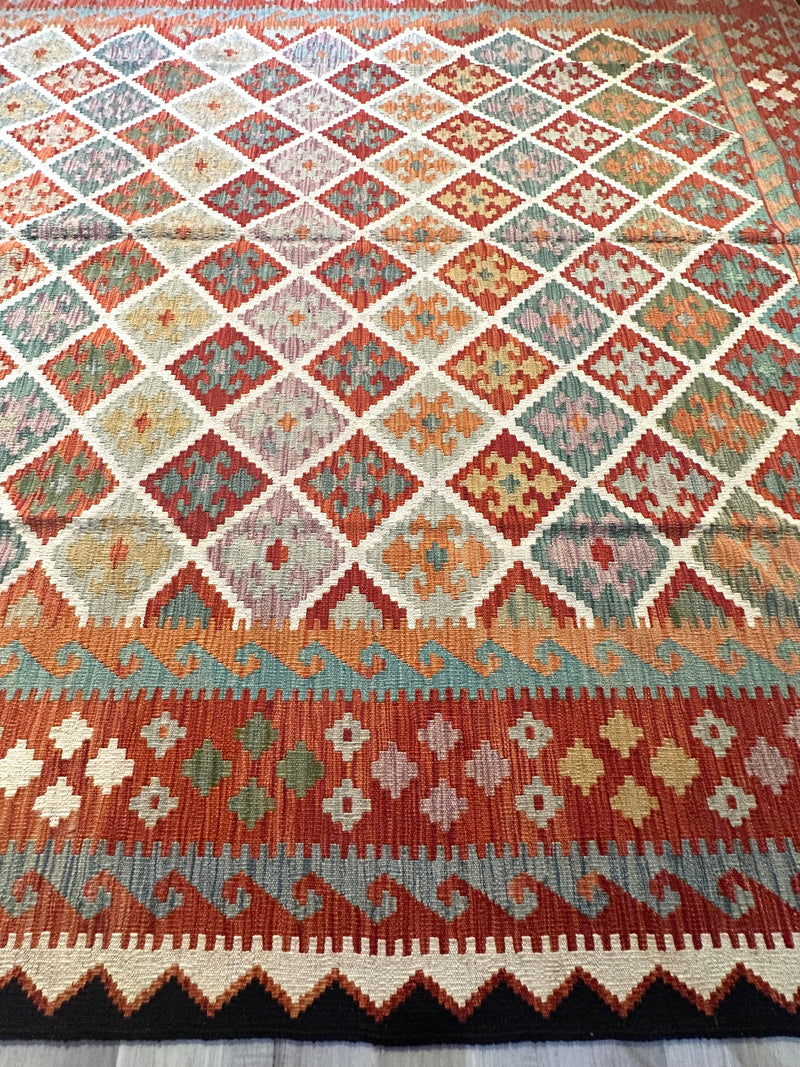 Kilim Chobi Handmade Multi Wool Rug (STK550-2112) 366X279CM