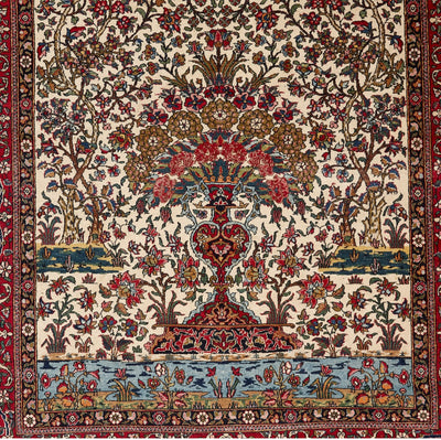 Isfahan Tree of Life Fine Persian Handmade Rug (STK600-1071) 187X126CM