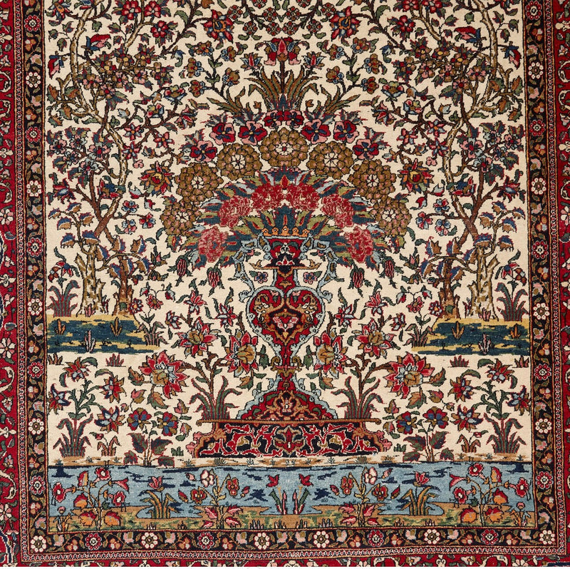 Isfahan Tree of Life Fine Persian Handmade Rug (STK600-1071) 187X126CM