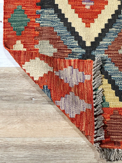 Kilim Chobi Handmade Multi Wool Rug (STK550-2077) 150X104CM
