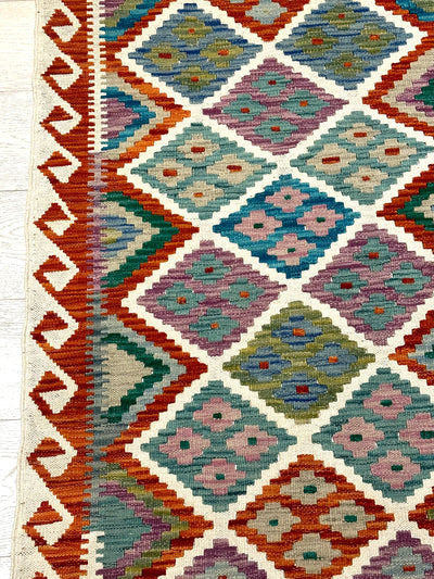 Kilim Chobi Handmade Multi Wool Runner Rug (STK550-2009) 588x85cm