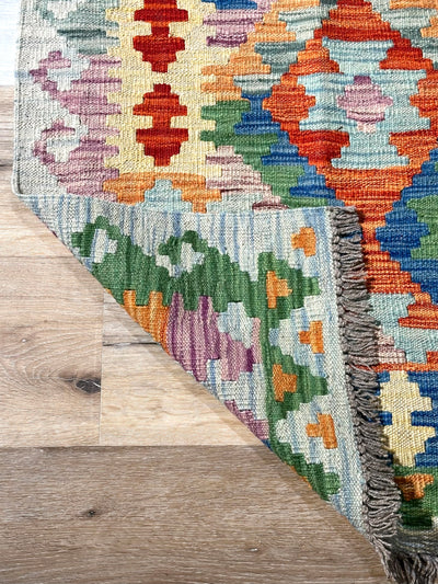 Kilim Chobi Handmade Multi Wool Rug (STK550-2083) 190X149CM