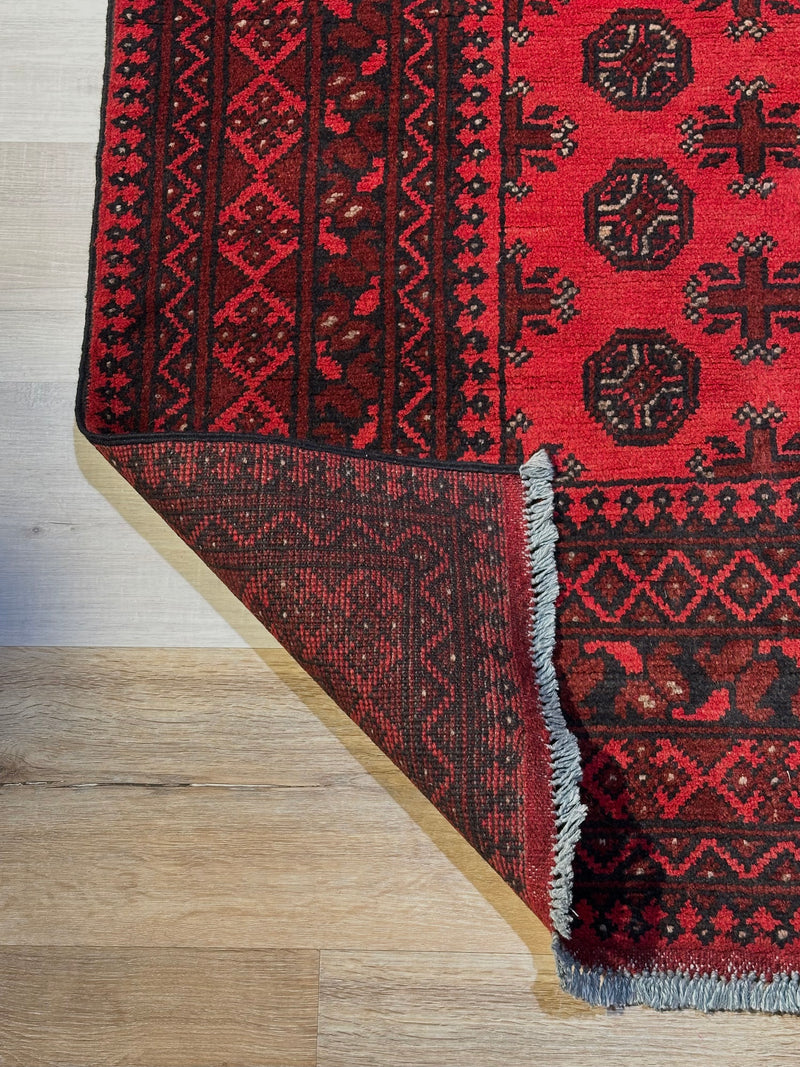 Bokhara Afghan Akhche Tribal Rug (STK550-2119) 239X170CM