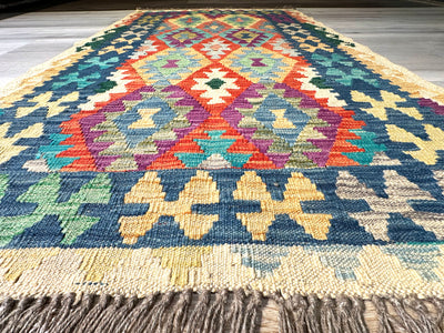 Kilim Chobi Handmade Multi Wool Rug (STK550-2071) 148X100CM