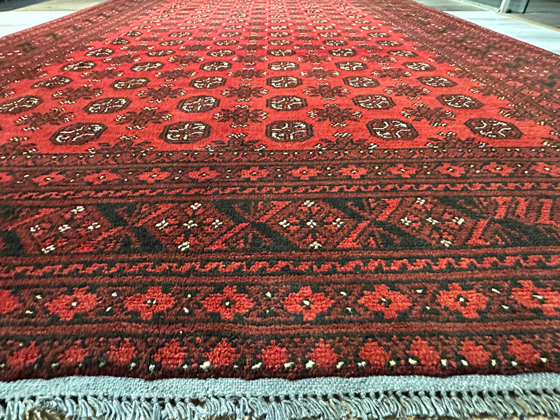 Bokhara Afghan Akhche Tribal Rug (STK550-2023) 292x197CM