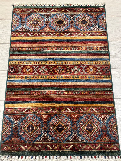 Kazak Khorjin Handmade Vegi Dye Rug (SKT550-1990) 97X60CM, Rugs Online Rugs Sydney Australia, www.rugsonlinerugs.com.au