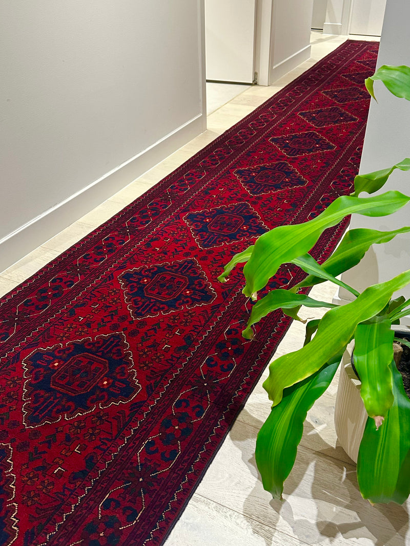 Kamyab Afghan Fine Handmade Tribal Wool Runner Rug (550-2090) 505X81cm