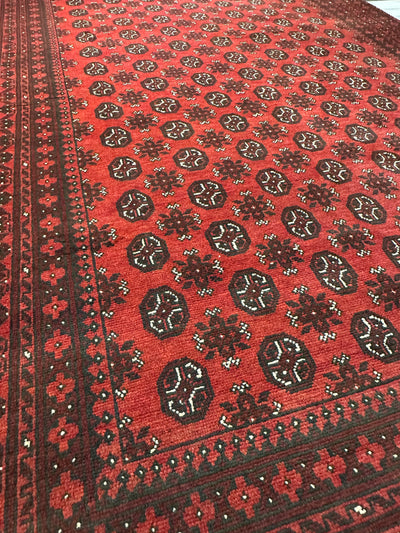 Bokhara Afghan Akhche Tribal Rug (STK550-2022) 292x197cm