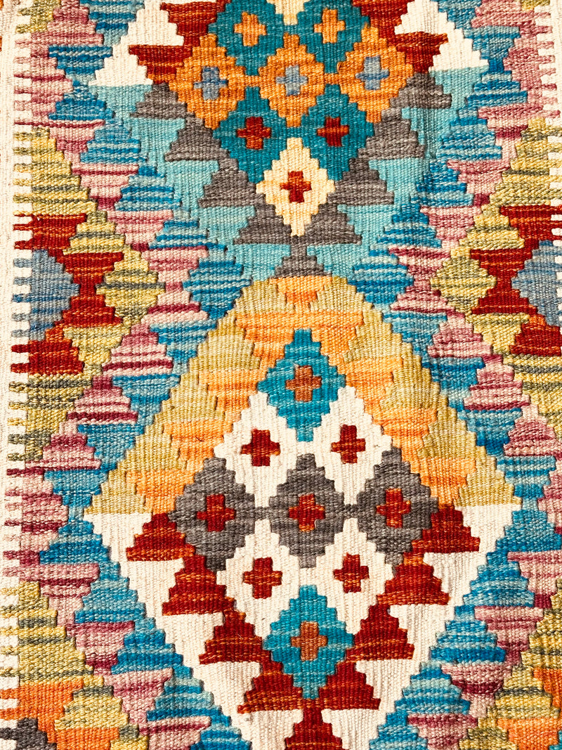 Kilim Chobi Handmade Multi Wool Rug (STK550-2070) 96X56CM