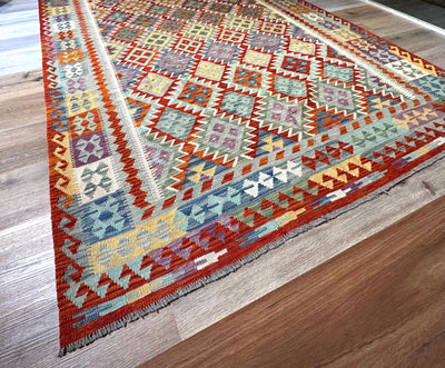Kilim Chobi Handmade Multi Wool Rug (STK550-2100) 292X198CM