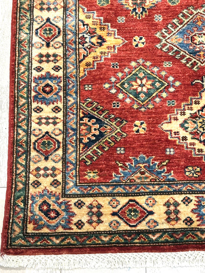 Kazak Super Fine Handmade Veggie Dye Wool Rug (550-1634) 154X97CM