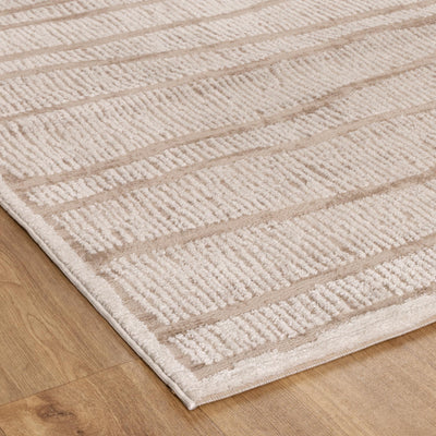 Eliza Abstract Ivory Lines Rug