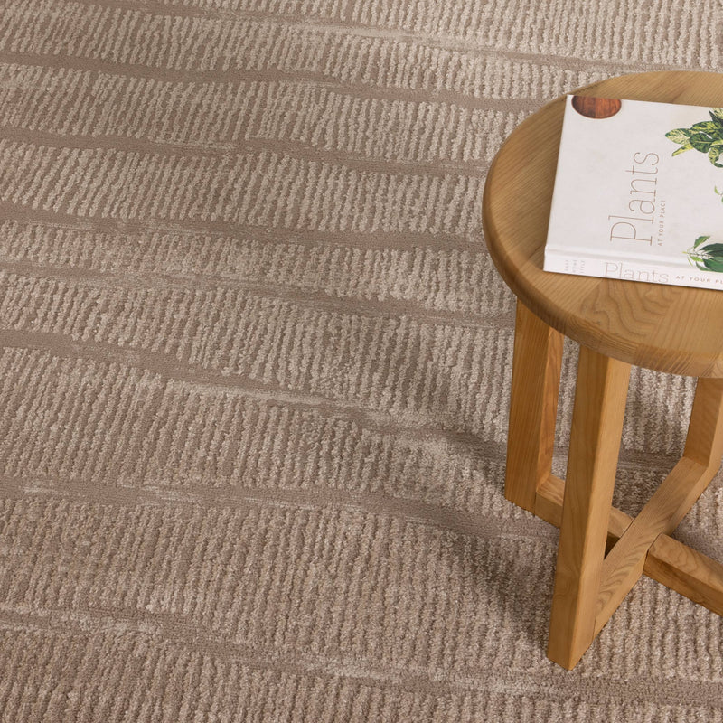 Eliza Abstract Beige Lines Rug