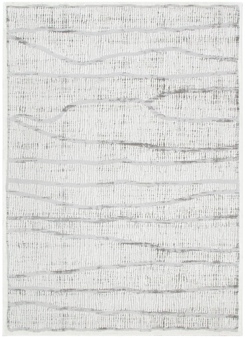 Eliza Abstract Silver Lines Rug