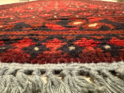 Bokhara Afghan Akhche Tribal Rug (STK550-2041) 284X77cm