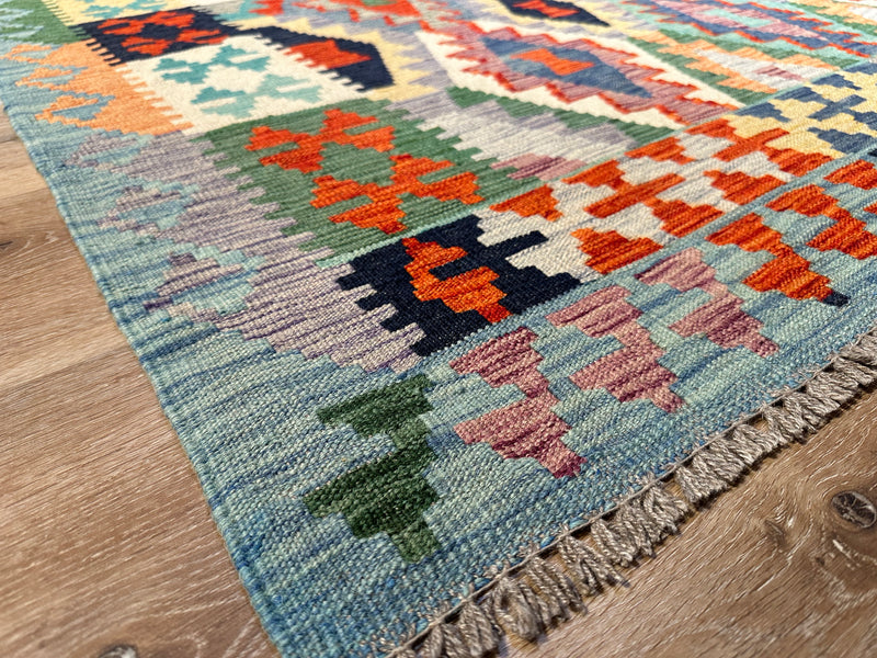 Kilim Chobi Handmade Multi Wool Rug (STK550-2051) 291X200CM, Rugs Online Rugs Sydney Australia, www.rugsonlinerugs.com.au