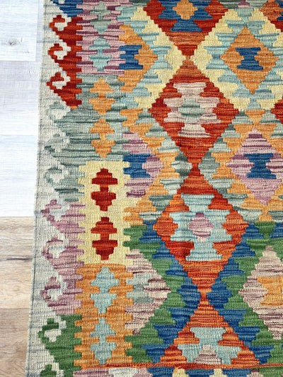 Kilim Chobi Handmade Multi Wool Rug (STK550-2083) 190X149CM