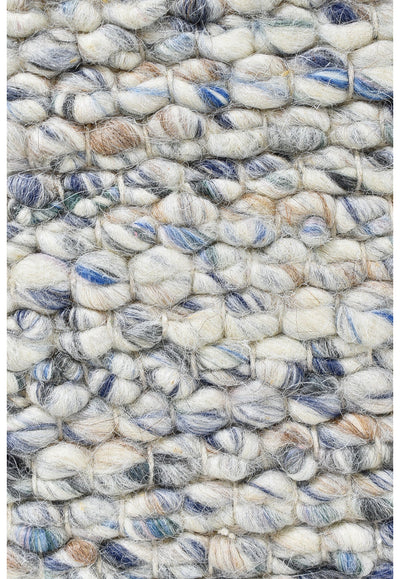 Brighton Grey Blue Wool Rug