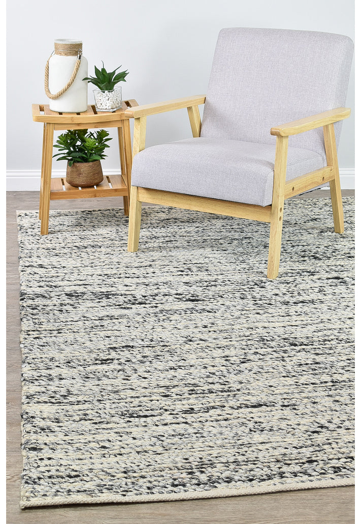 Brighton Ivory Black Wool Rug, Rugs Online Rugs Sydney Australia, www.rugsonlinerugs.com.au