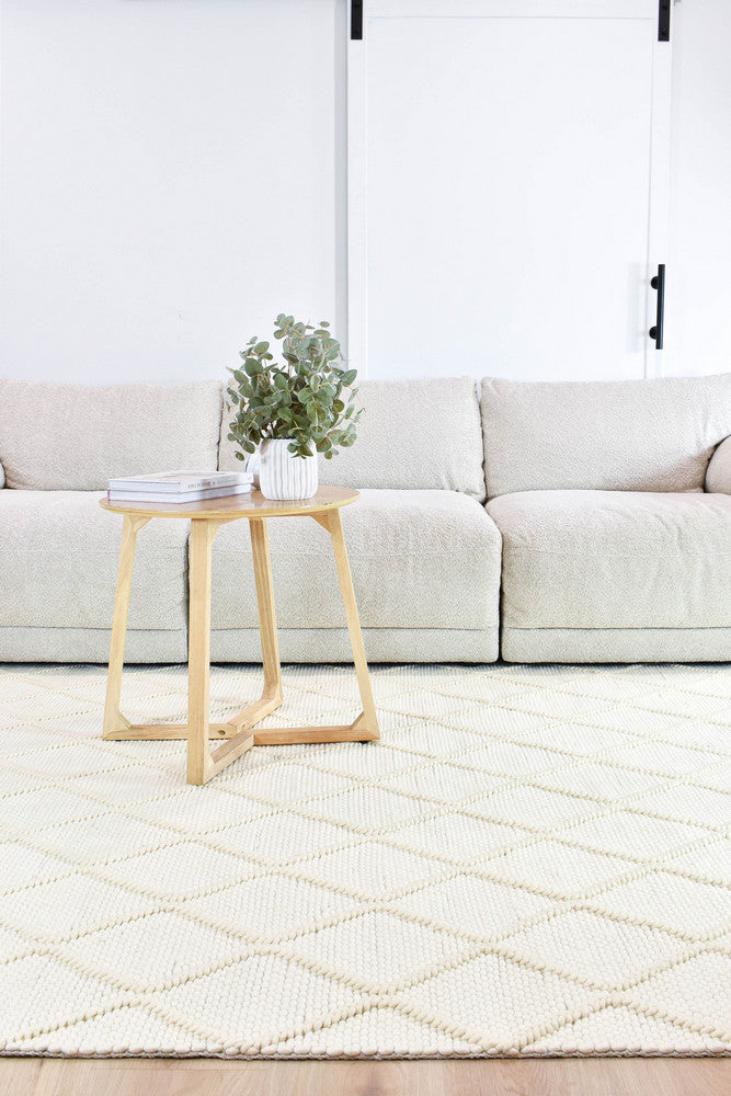 Cosmopolitan Skandi Diamond Frost Wool Rug