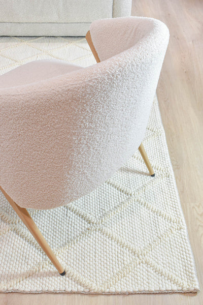 Cosmopolitan Skandi Diamond Frost Wool Rug
