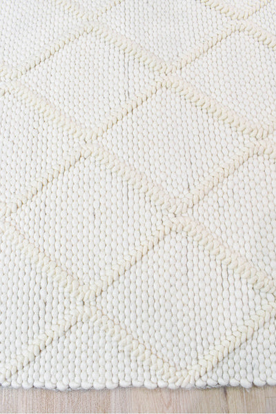 Cosmopolitan Skandi Diamond Frost Wool Rug