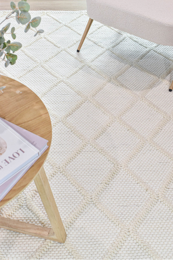 Cosmopolitan Skandi Diamond Frost Wool Rug