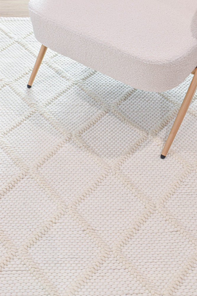 Cosmopolitan Skandi Diamond Frost Wool Rug