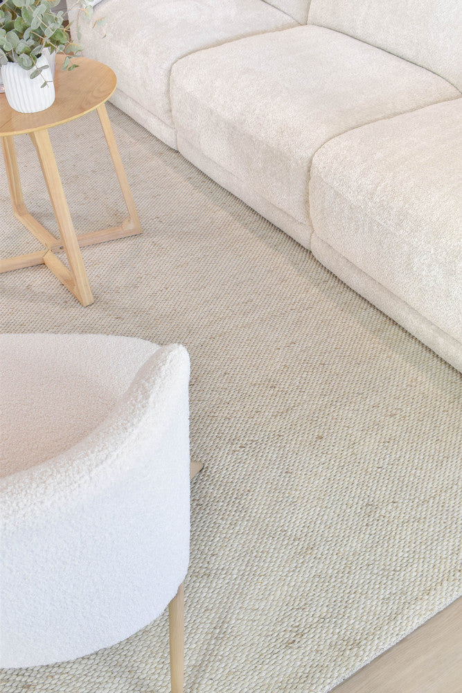 Cosmopolitan Chicago Skandi Earth Linen Wool Rug