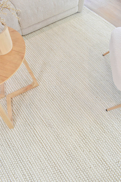 Cosmopolitan Chunky Skandi Ivory Tusk Wool Rug