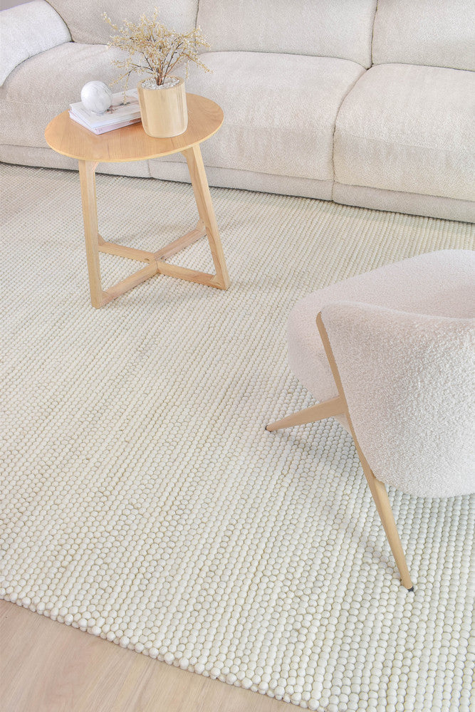 Cosmopolitan Chunky Skandi Ivory Tusk Wool Rug
