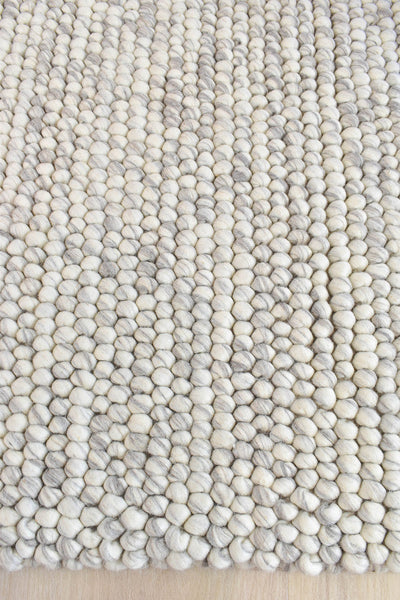 Cosmopolitan Chunky Skandi Silver Mist Wool Rug