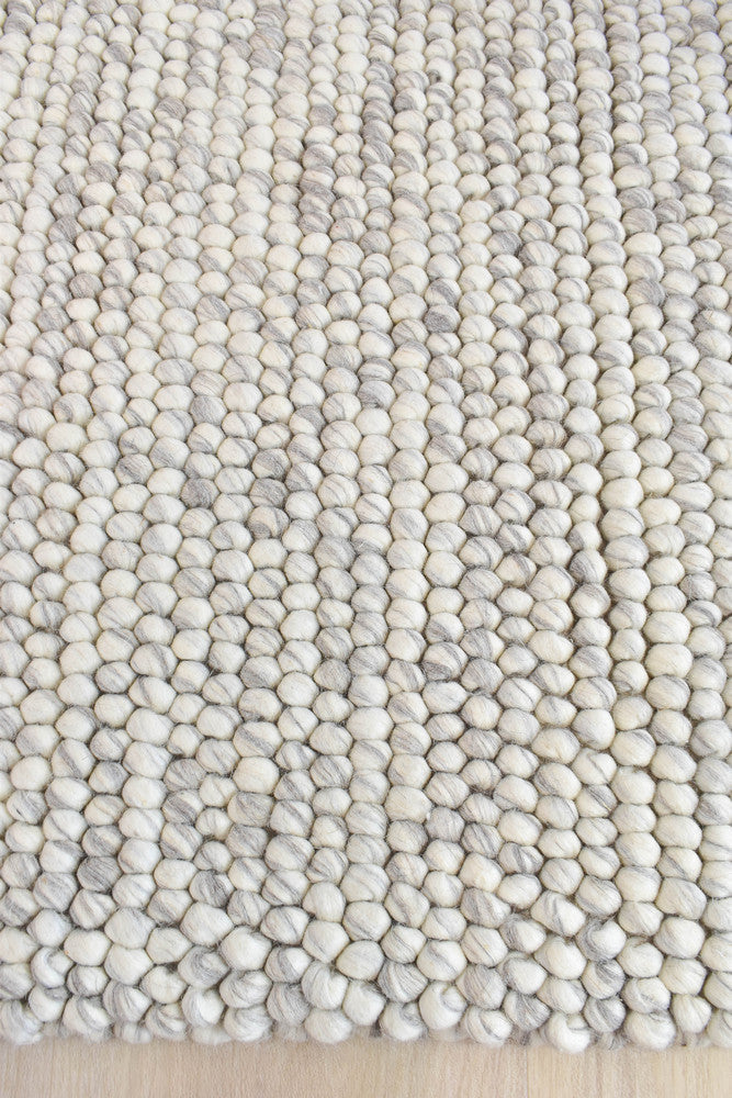 Cosmopolitan Chunky Skandi Silver Mist Wool Rug