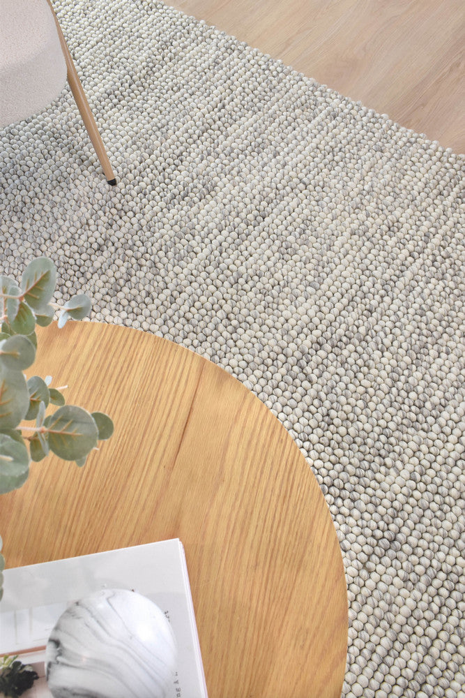 Cosmopolitan Chunky Skandi Silver Mist Wool Rug