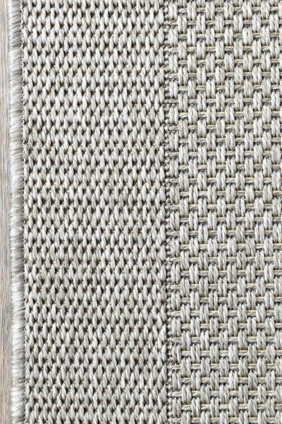 Outdoor Sisal 3900-37 Grey Runner Rug