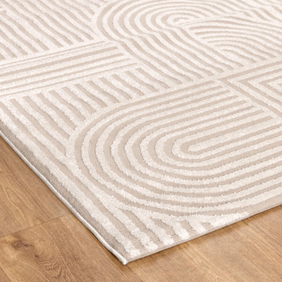 Eliza Arches Beige Ivory Rug
