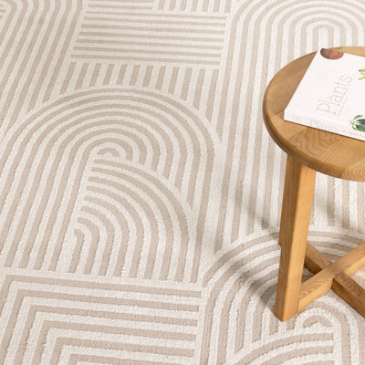 Eliza Arches Beige Ivory Rug