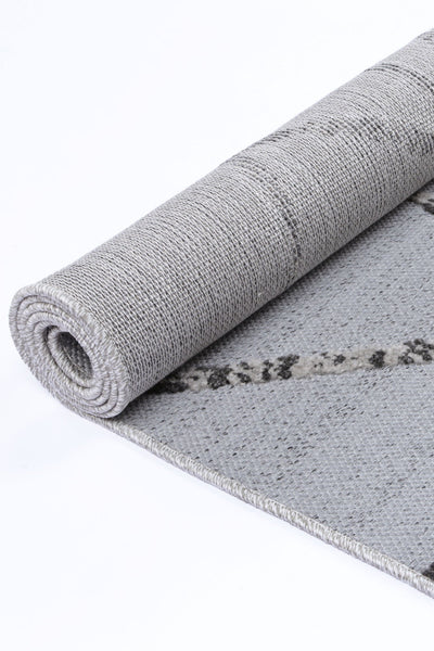 Armando Patterned Grey Ash Rug